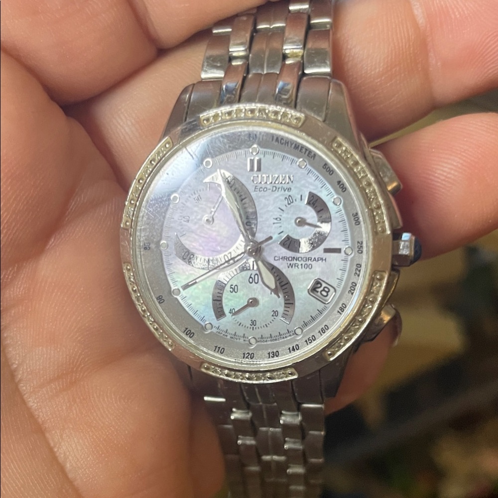 Citizen Eco-Drive Chronograph Silver Watch